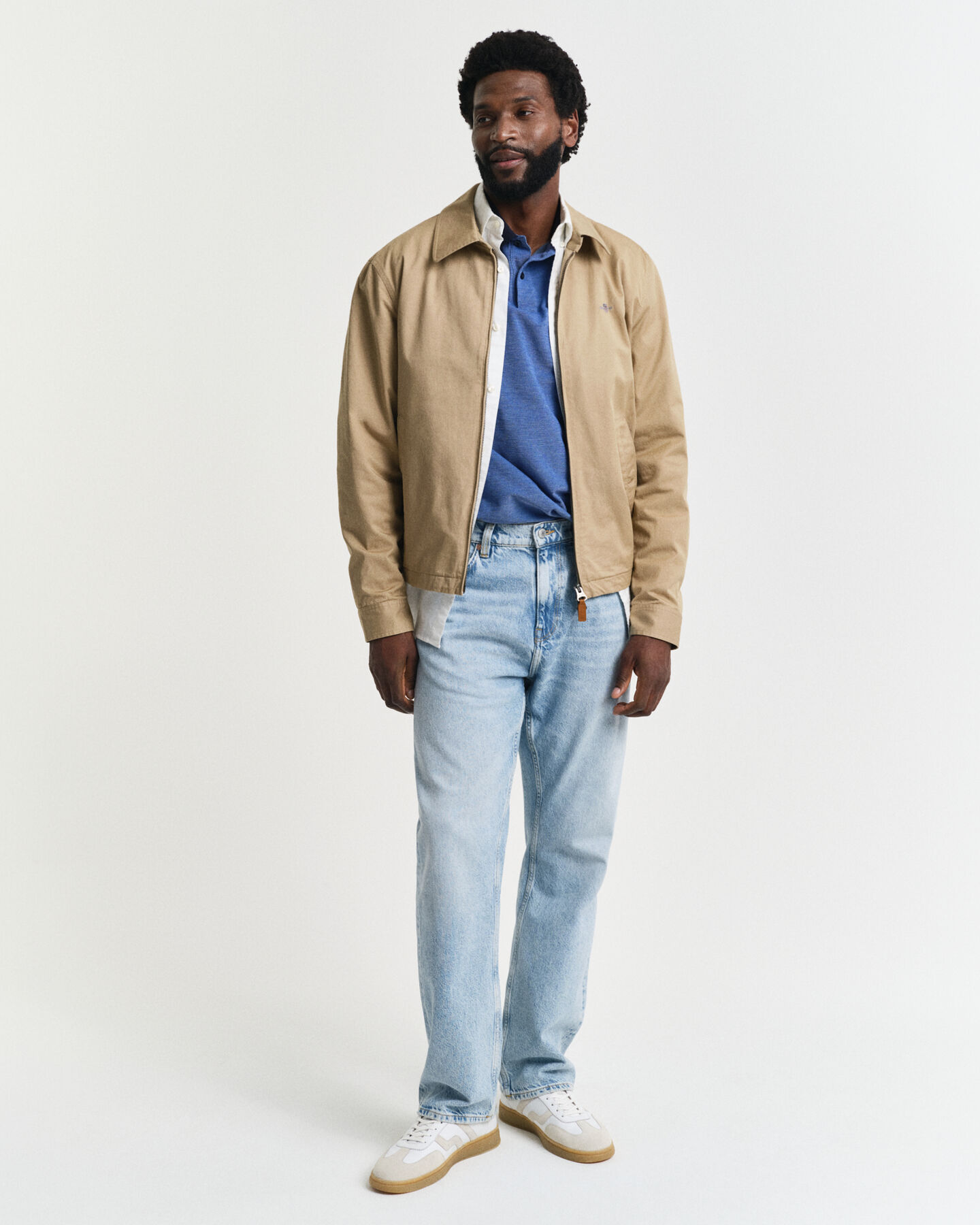 4-kleurig Oxford piqué poloshirt