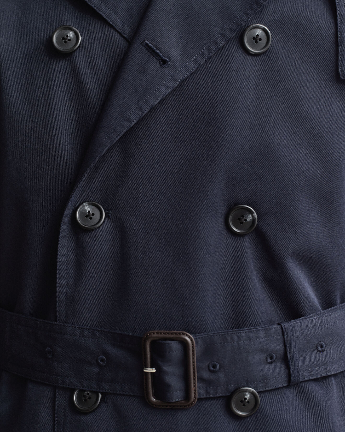 Trenchcoat van katoenmix