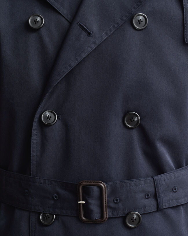 Trenchcoat van katoenmix