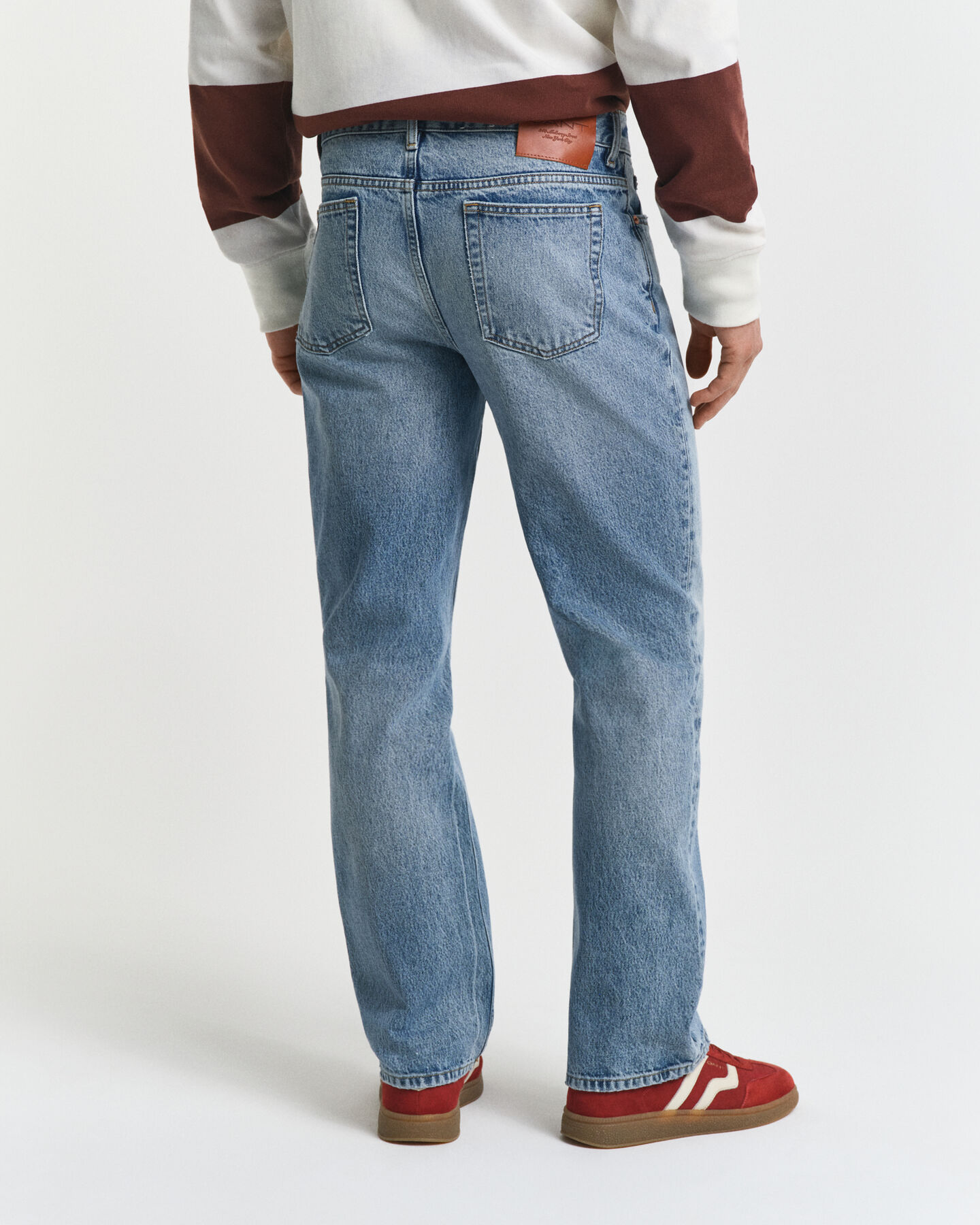 Bootcut jeans met vintage wassing