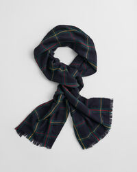 Foulard sjaal van merinoswol met ruitjes