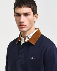 Heavy Rugger met corduroy kraag