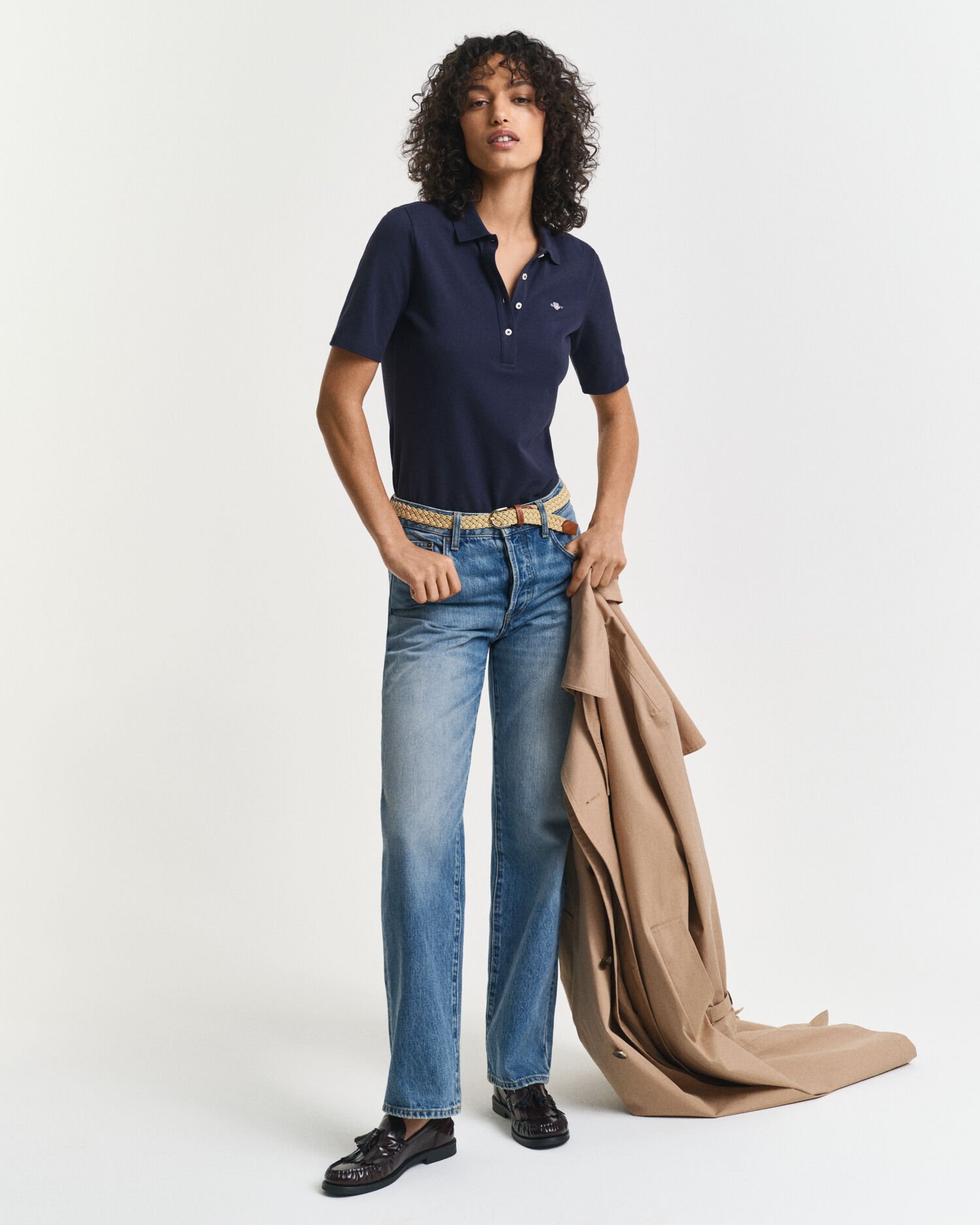 Shield piqué poloshirt