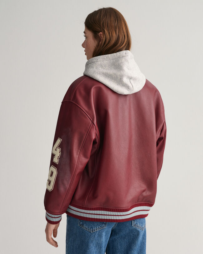Leren GANT Varsity Jacket