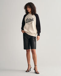 Oversized Logo sweatshirt met kleurblok