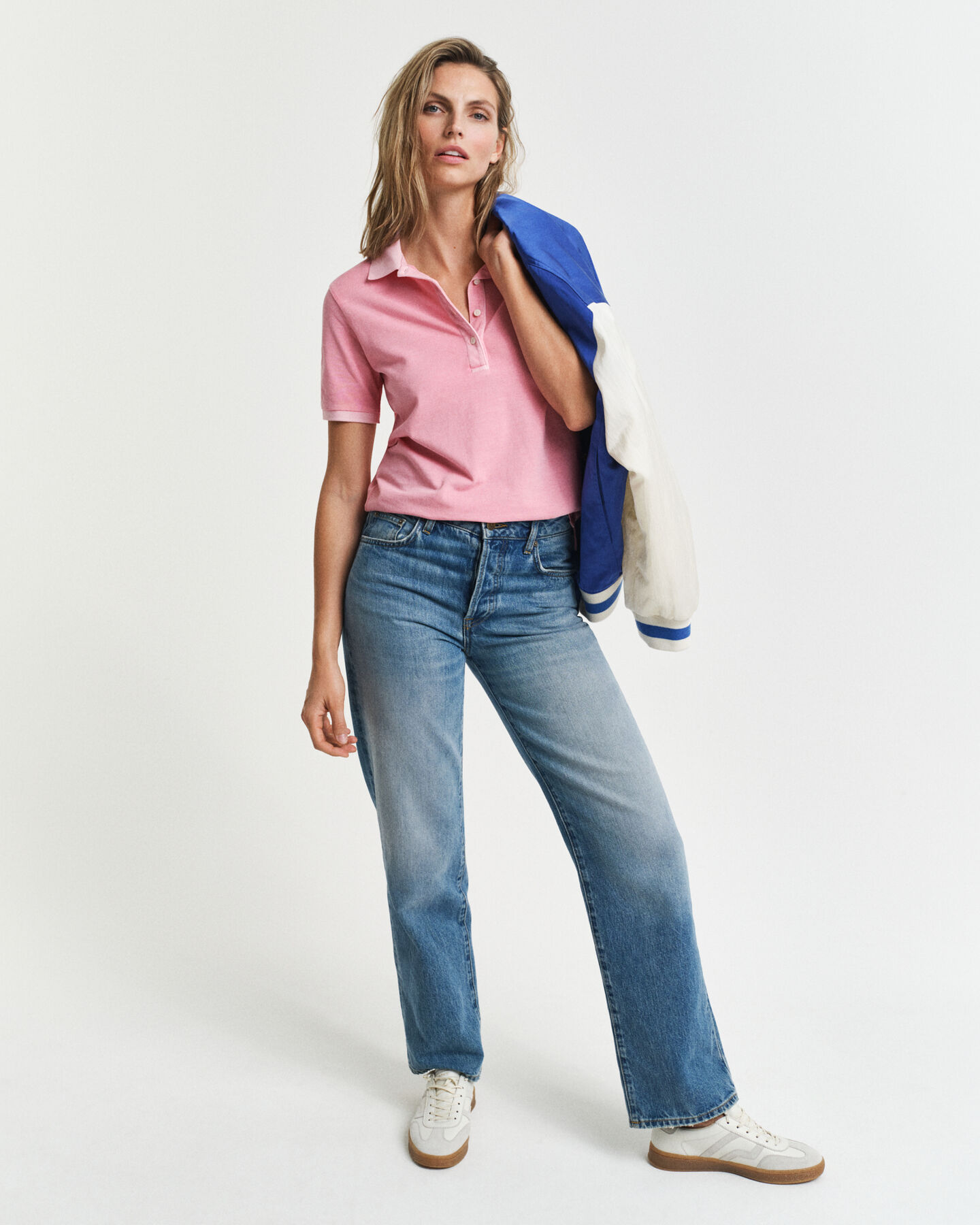 Sunfaded piqu&eacute; poloshirt