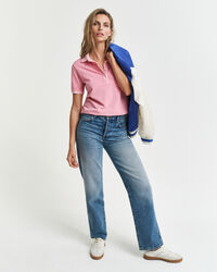 Sunfaded piqu&eacute; poloshirt