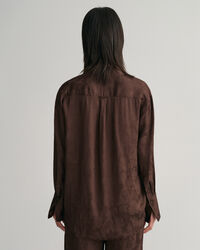 Relaxed Fit overhemd met kanten jacquard