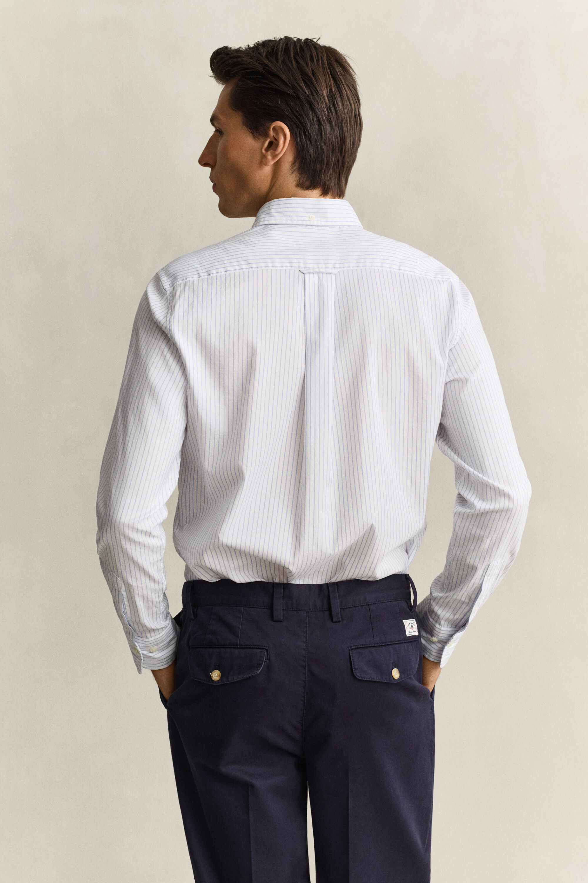 Gant x Yale gestreept Oxford-overhemd