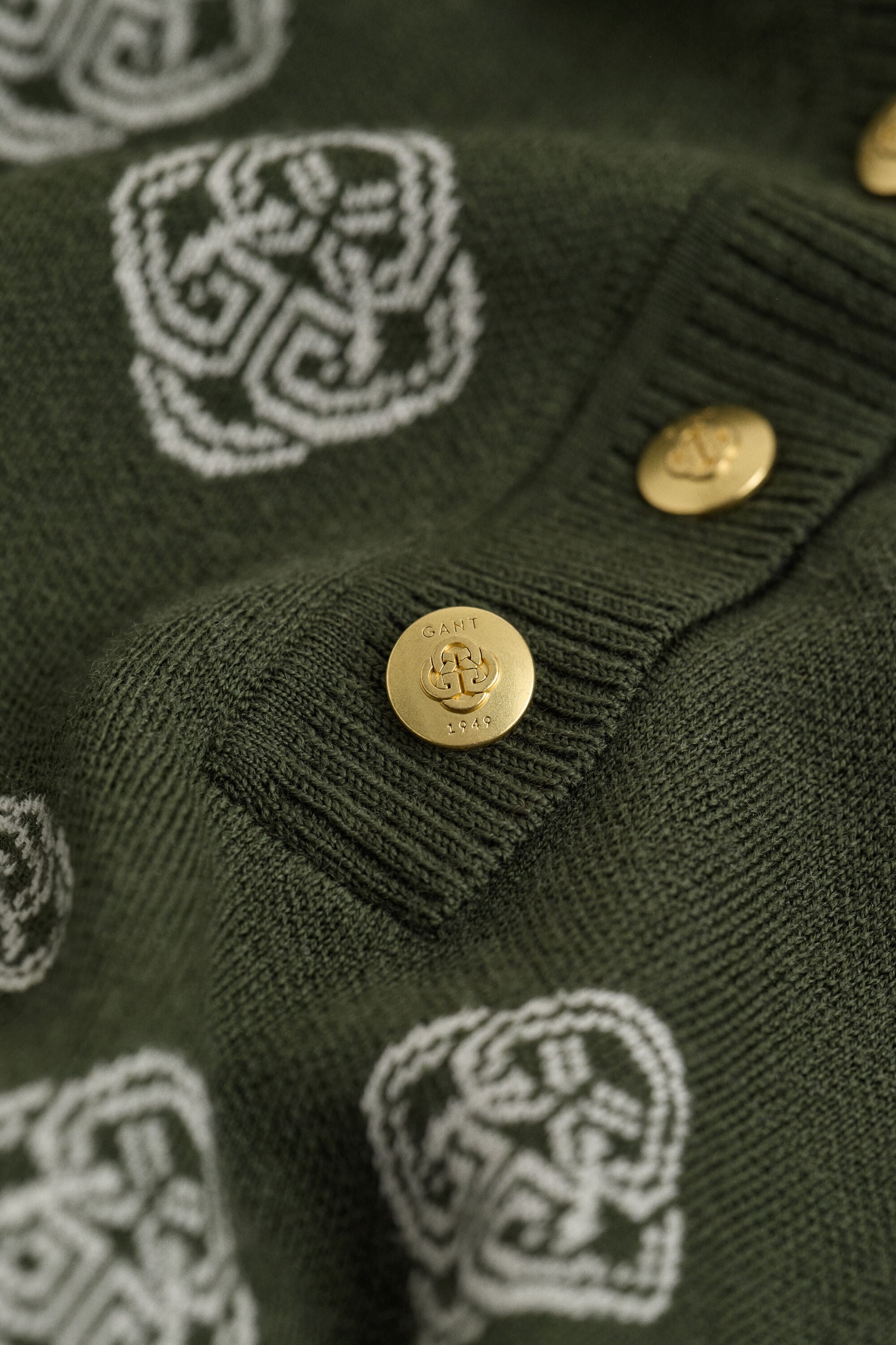Gebreide polojurk met monogram
