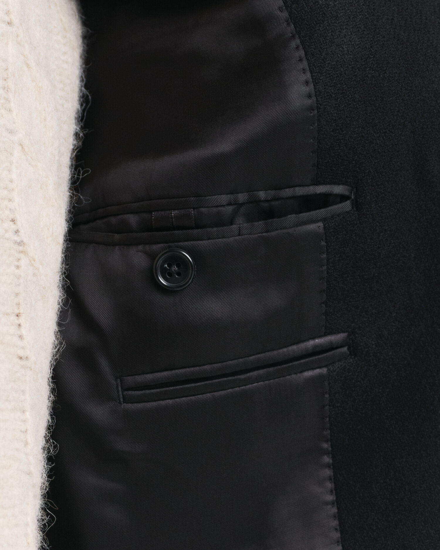 Klassieke wollen jas