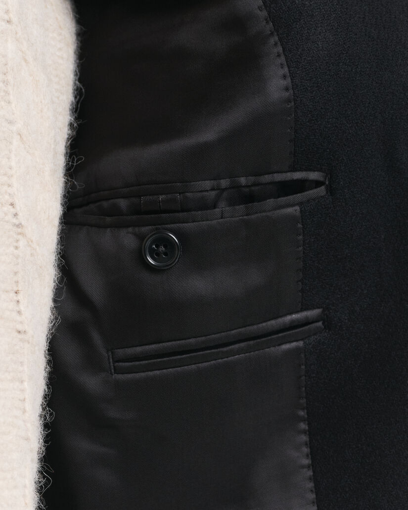 Klassieke wollen jas