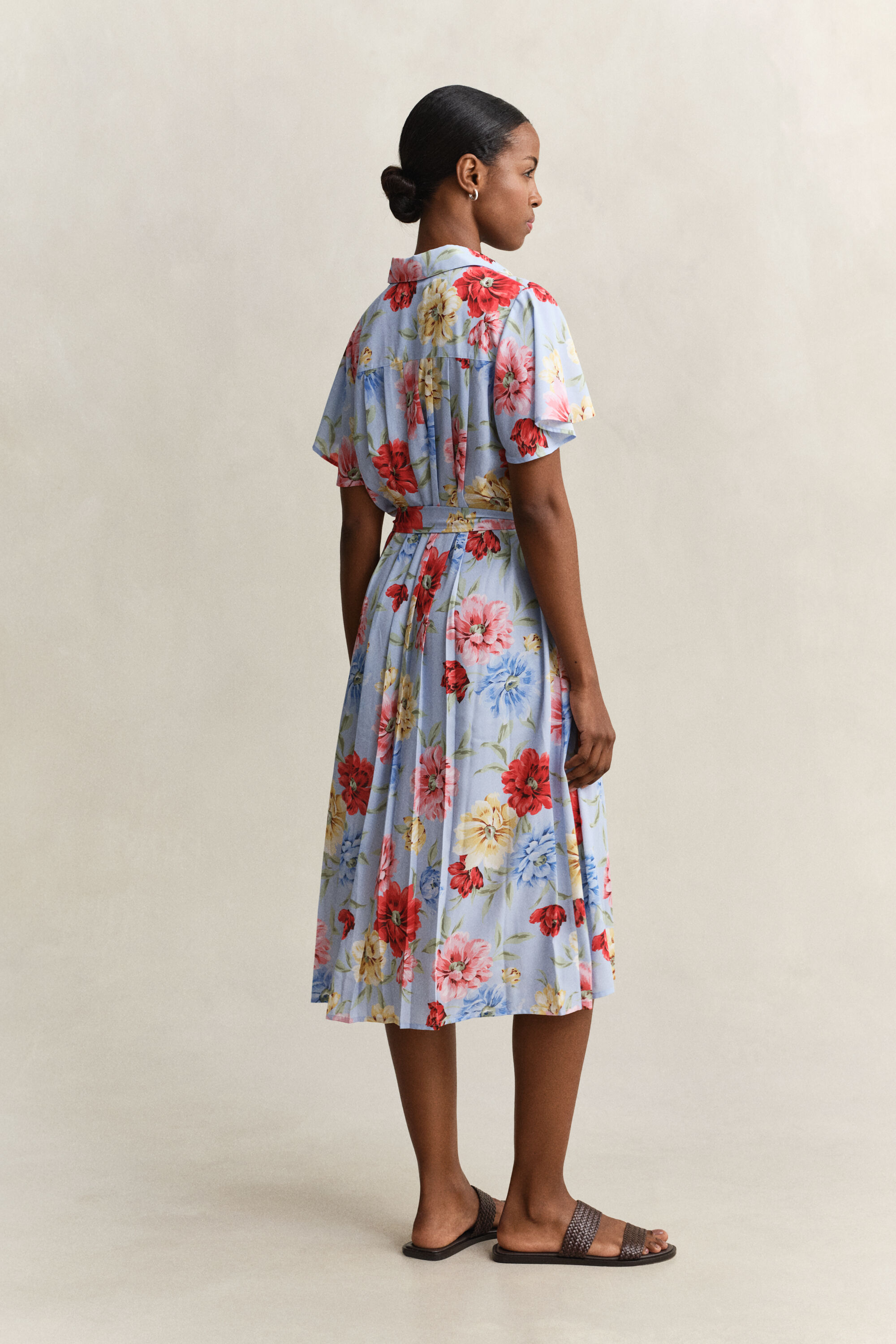 Gebloemde overoverhemdjurk