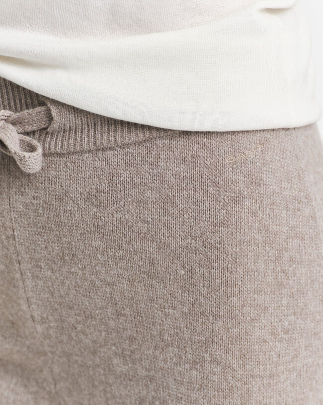 Broek van gebreide wol