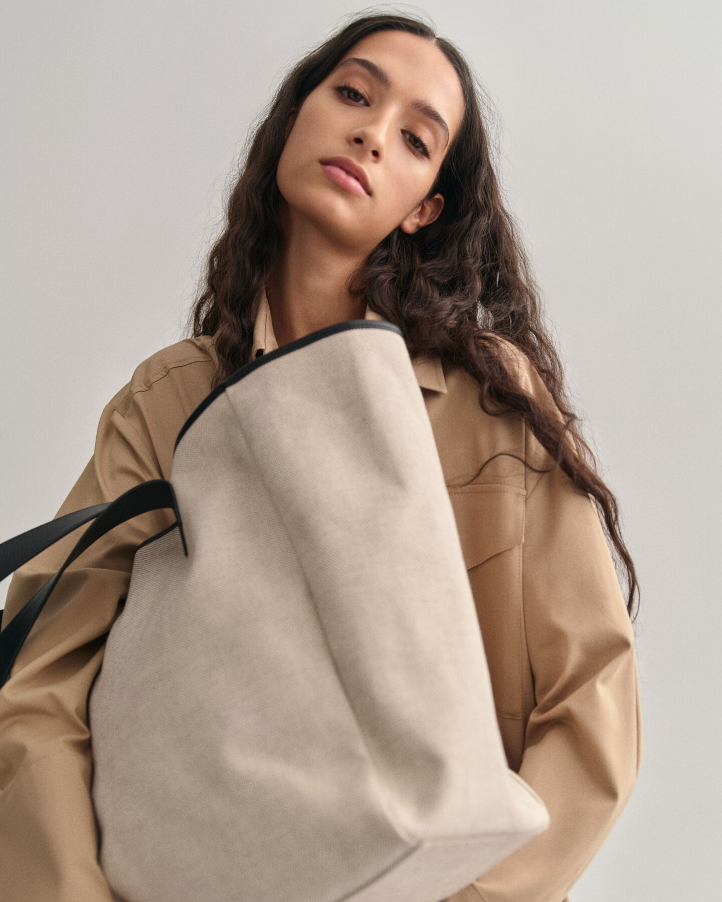 Oversized canvas draagtas