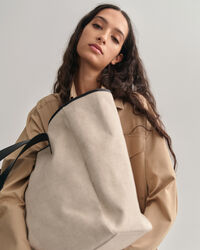 Oversized canvas draagtas