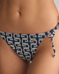 G Patterned bikinibroekje met koordjes