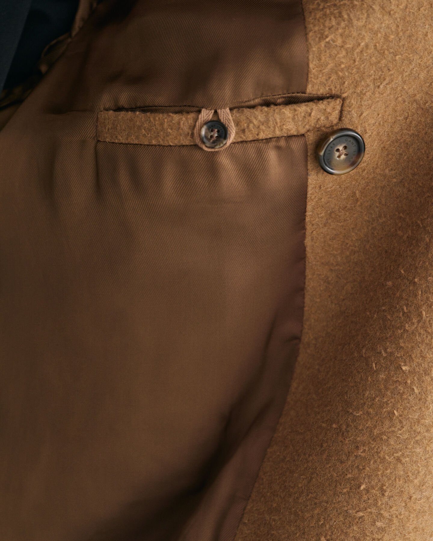 Double-breasted wollen jas