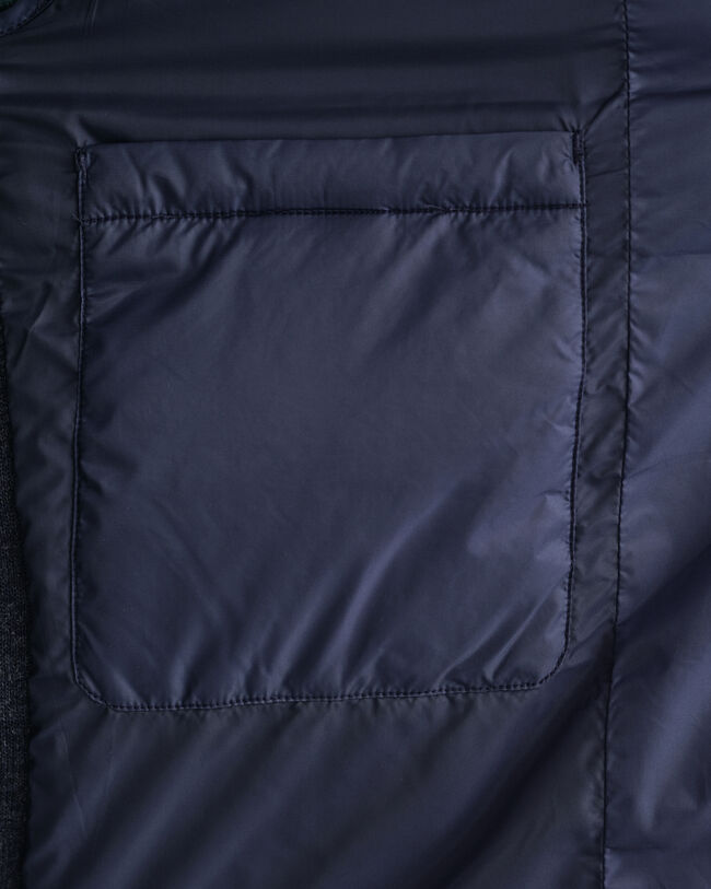 Mixed Media licht gevoerde bodywarmer