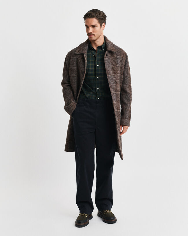 Regular Fit Classic geruit overhemd van poplin