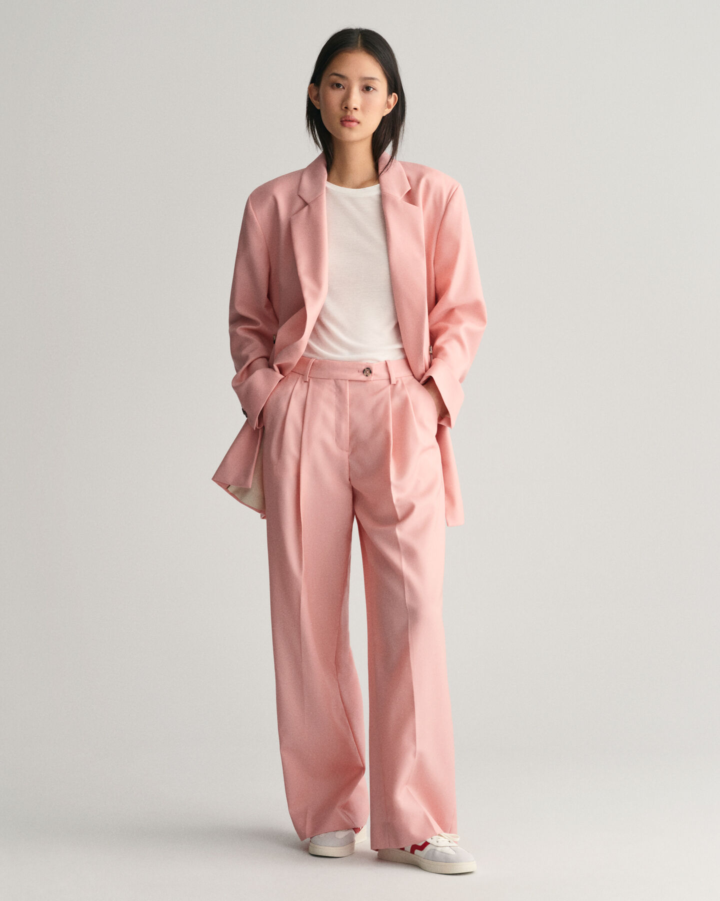 Relaxed Fit broek met wijde pijpen