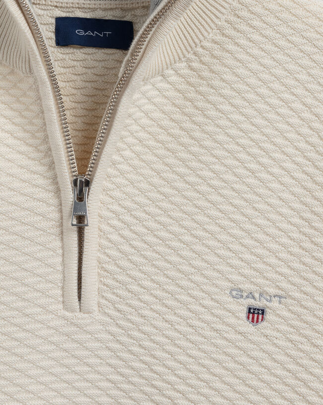 Triangle Texture trui met korte rits