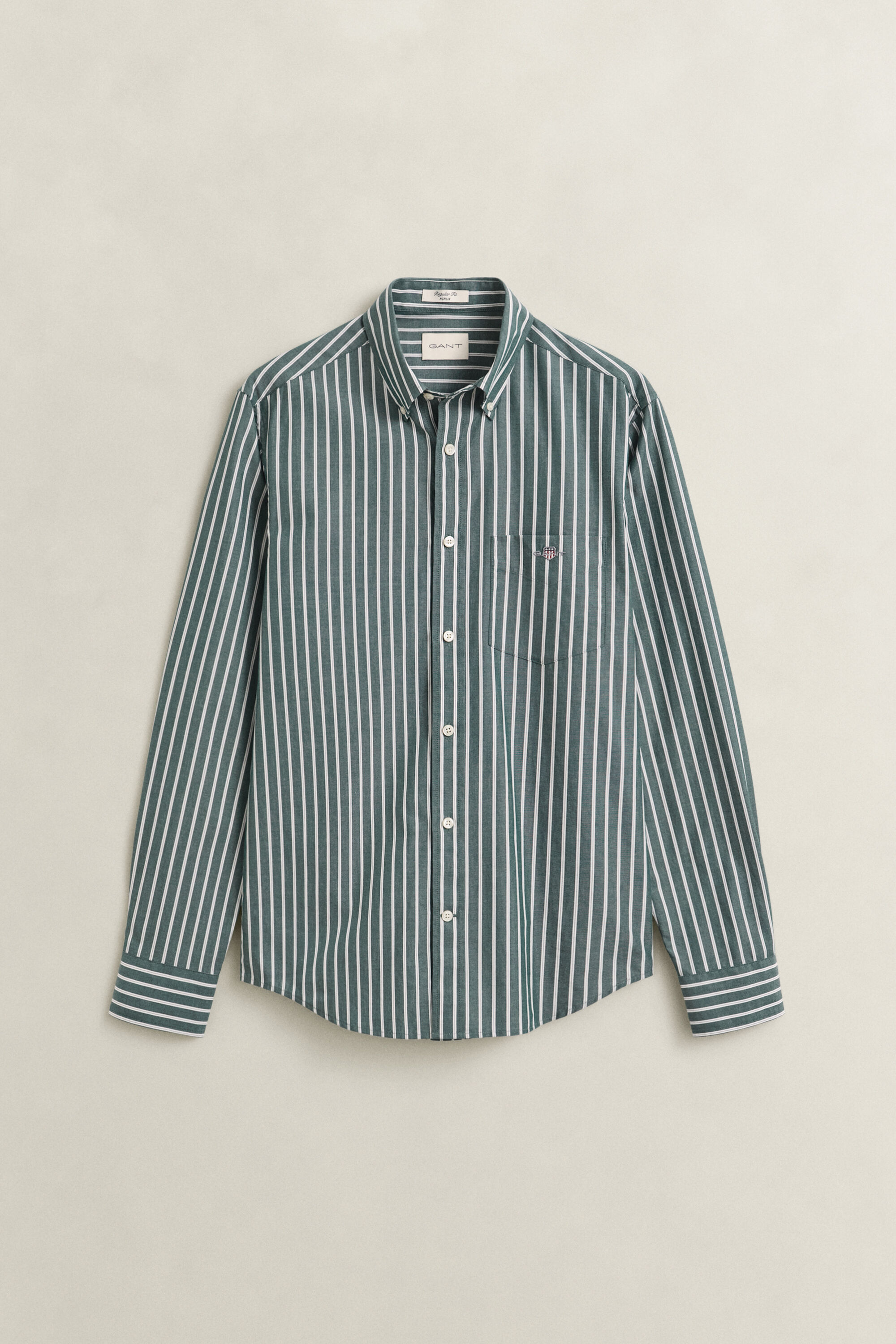 Poplin overhemd met strepen