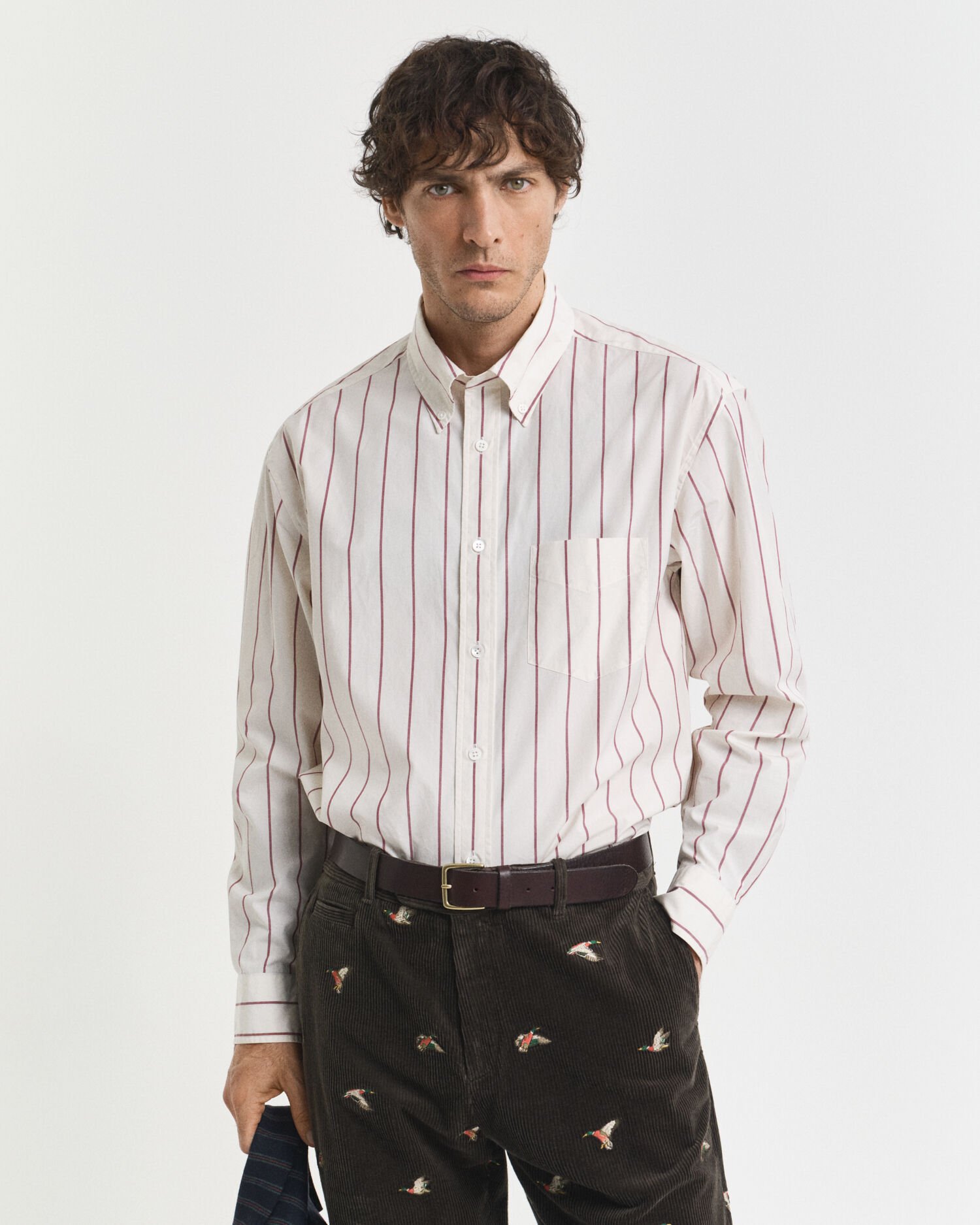 Relaxed Fit Striped Heritage Poplin overhemd