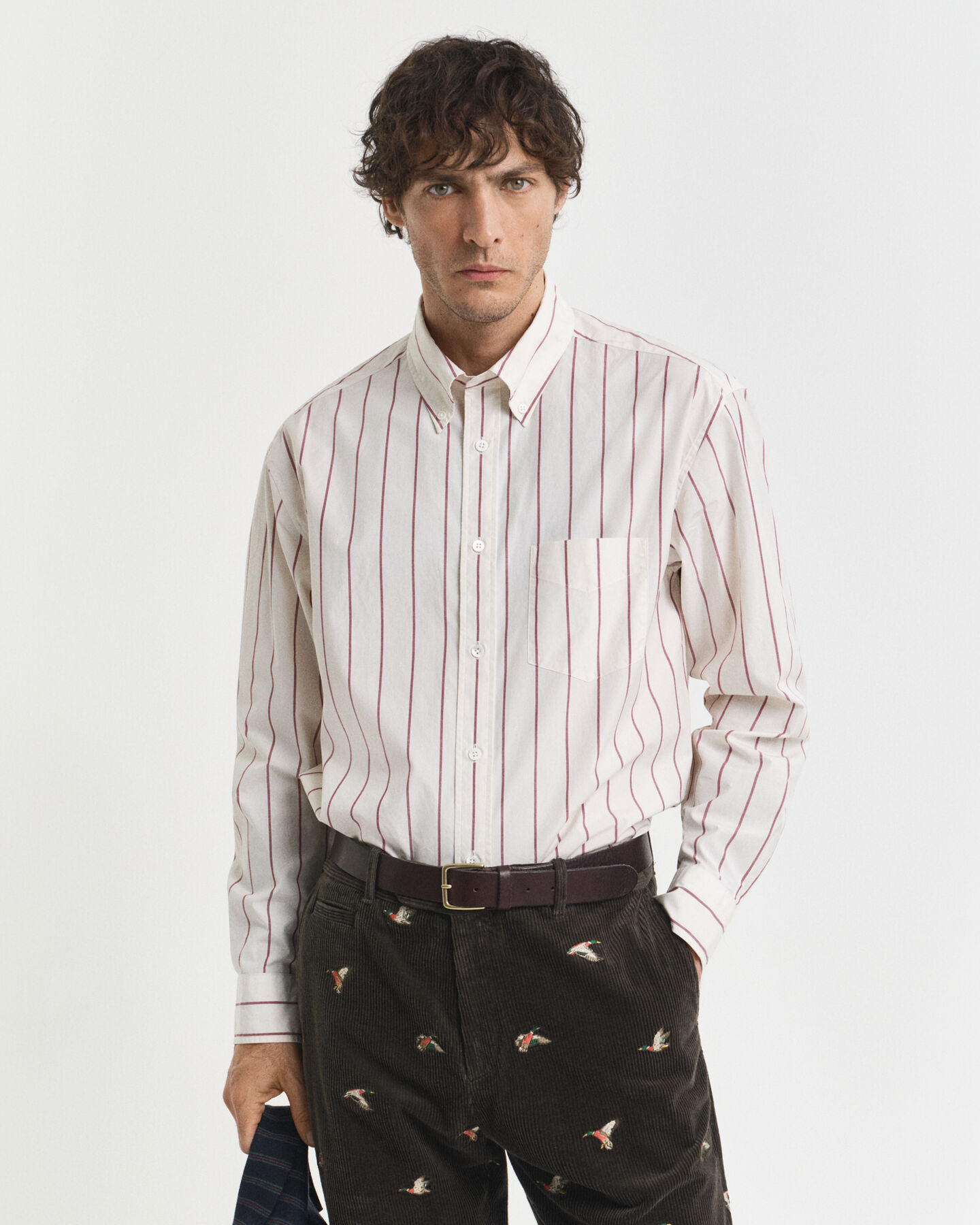 Relaxed Fit Striped Heritage Poplin overhemd