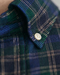 Regular Fit geruit corduroy overhemd