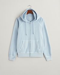 Sunfaded hoodie met ritssluiting