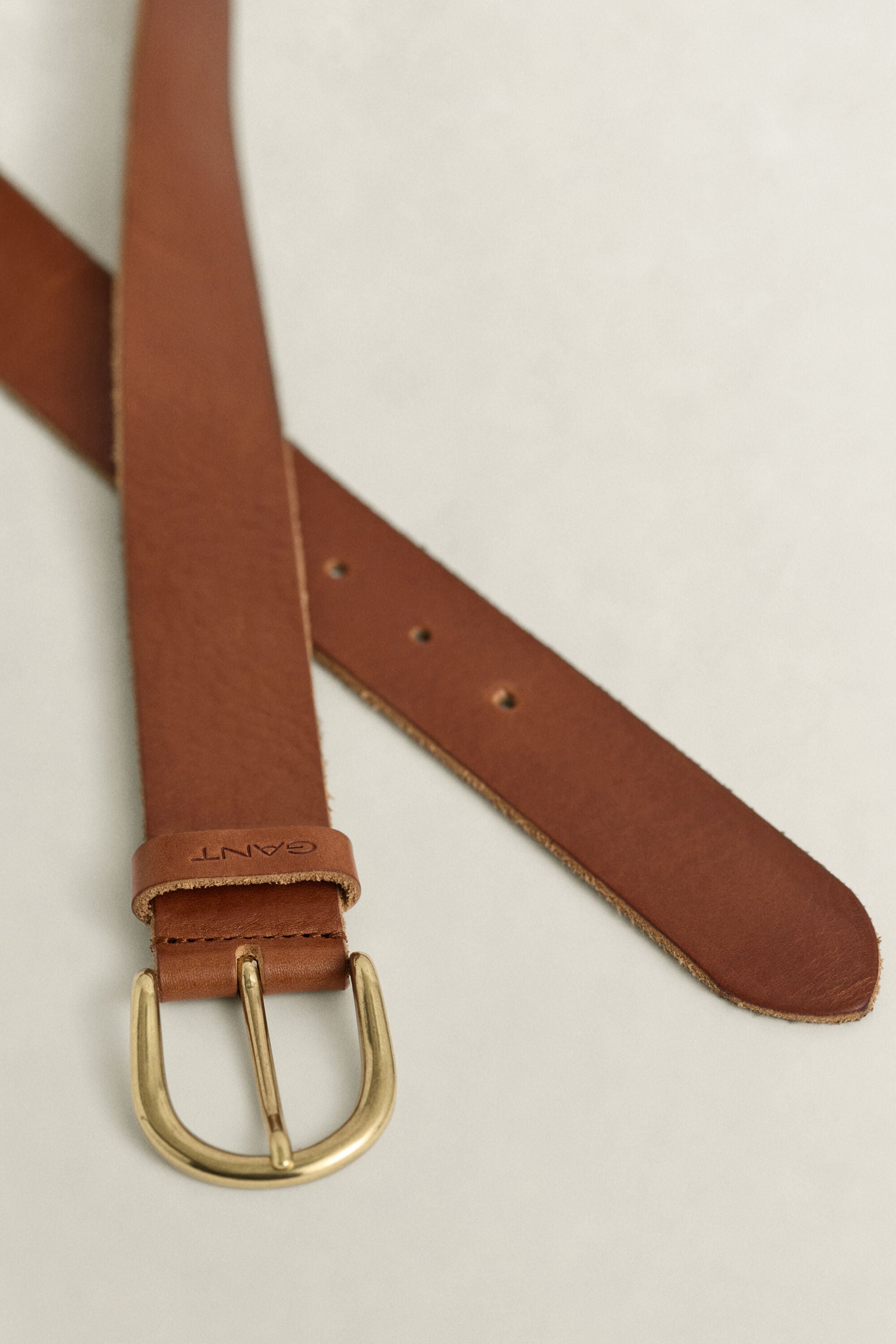 Riem van getrommeld leer