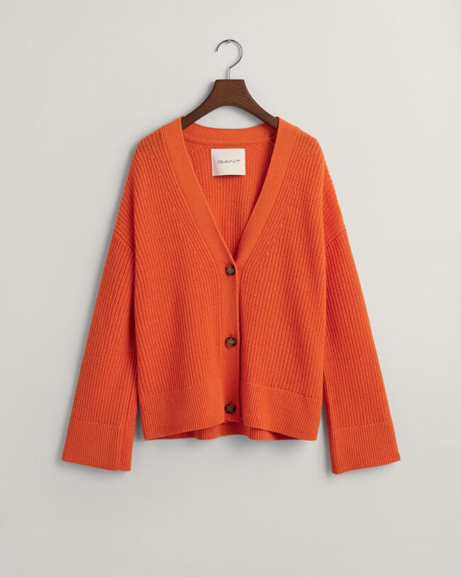 Vest van geribde wol