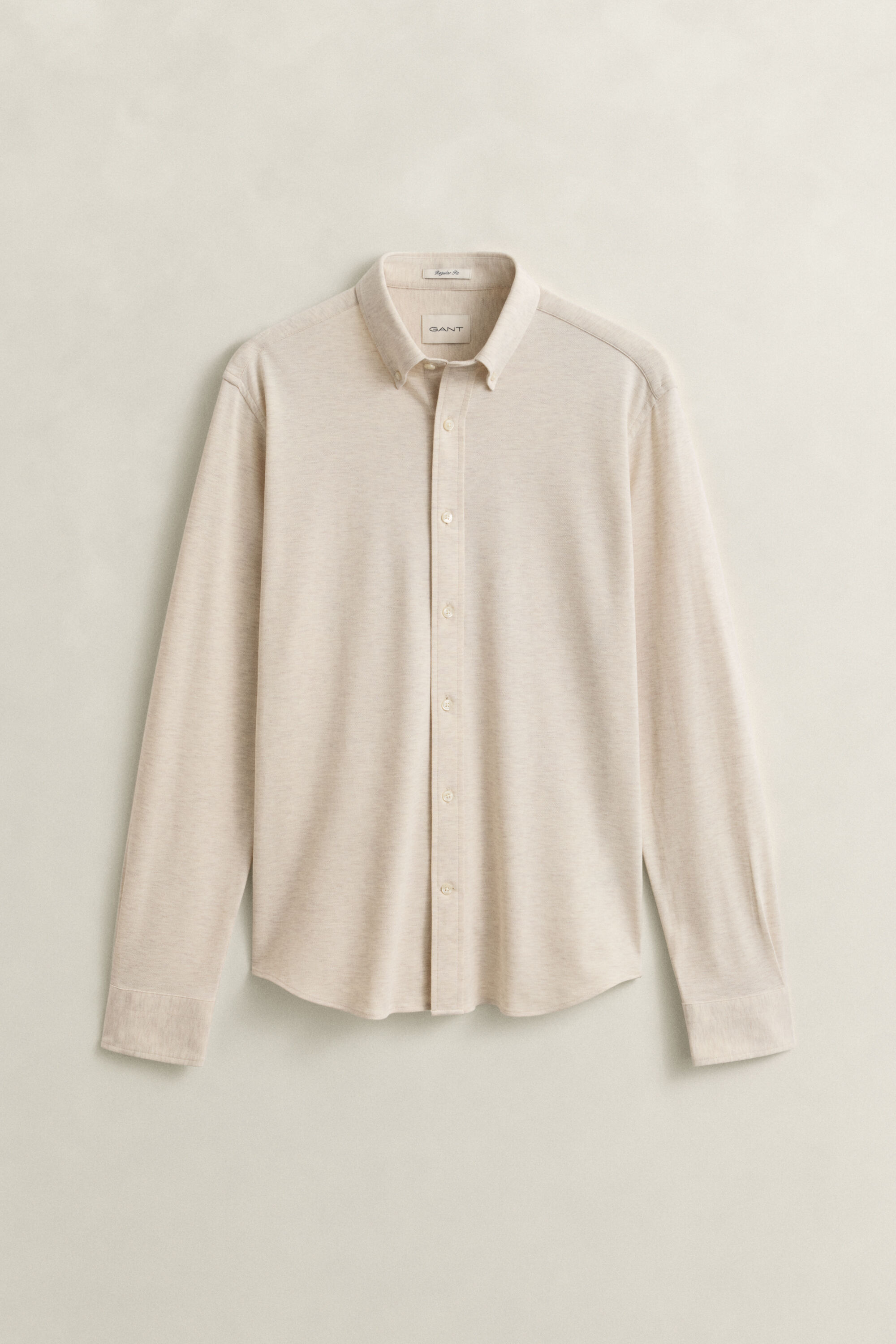 Overoverhemd van stretch jersey piqué