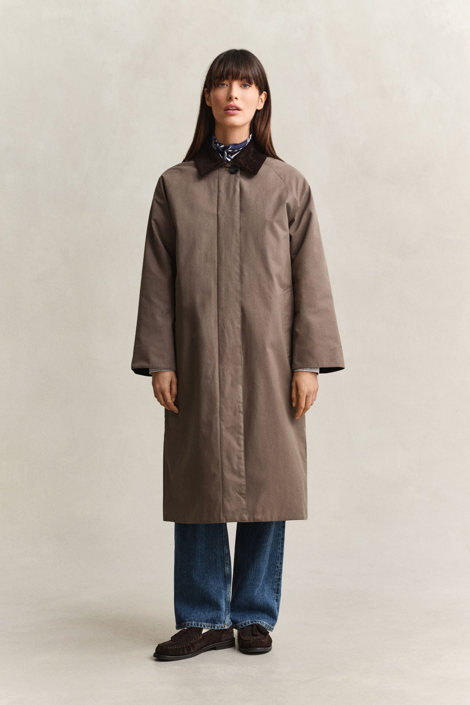 Gewatteerde Car Coat jas