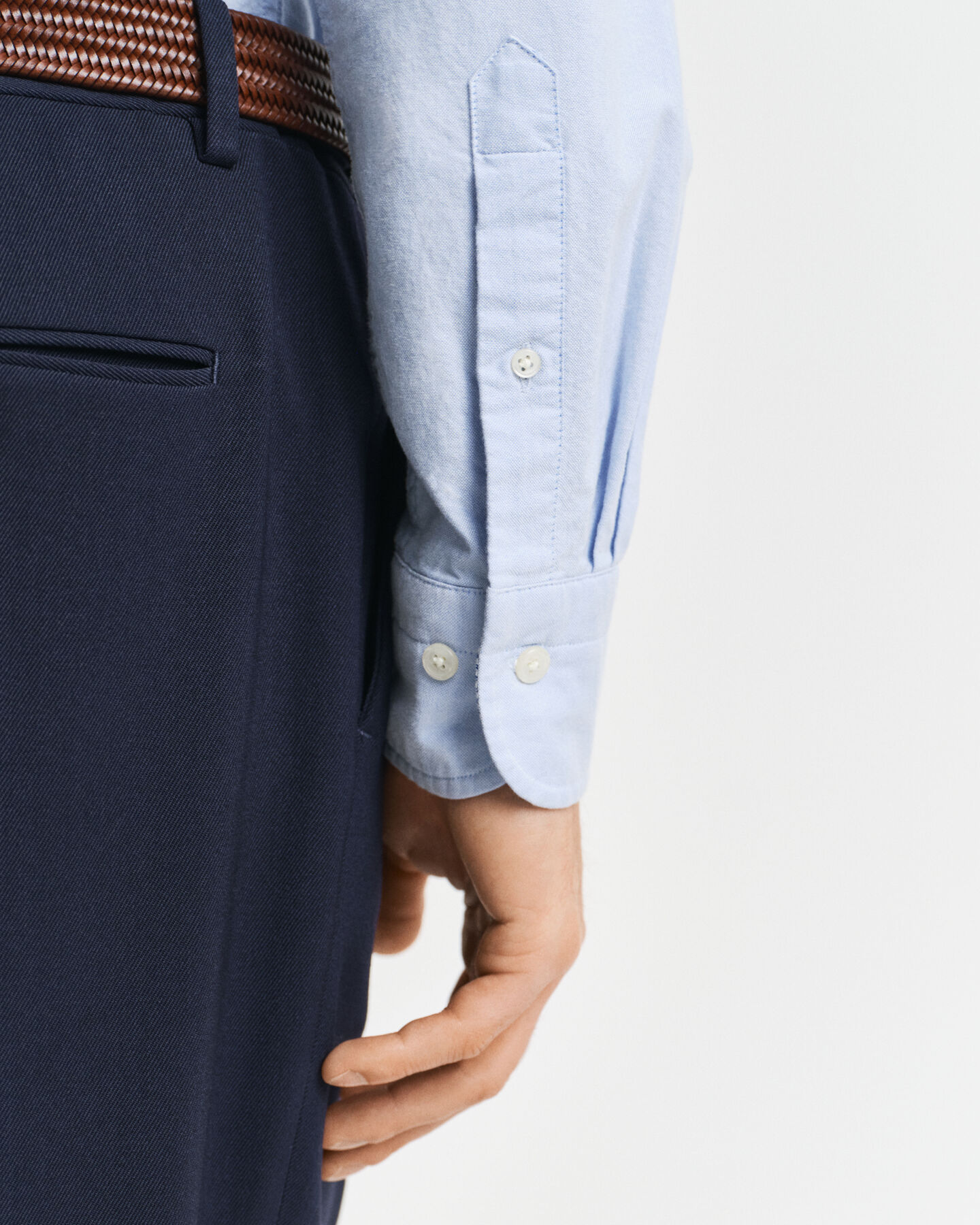 Slim Fit Oxford-overhemd met stretch