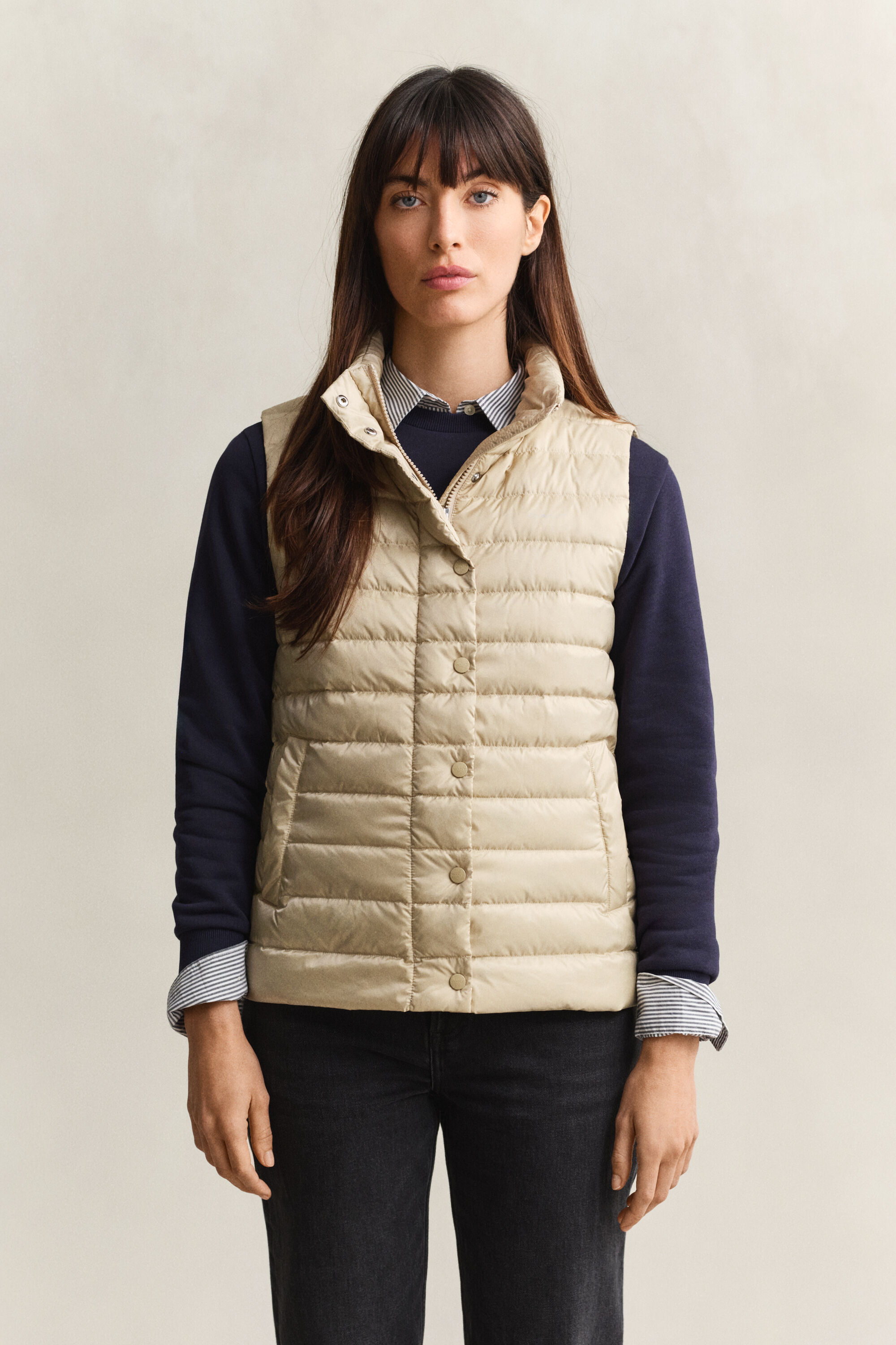 Lichte donsbodywarmer