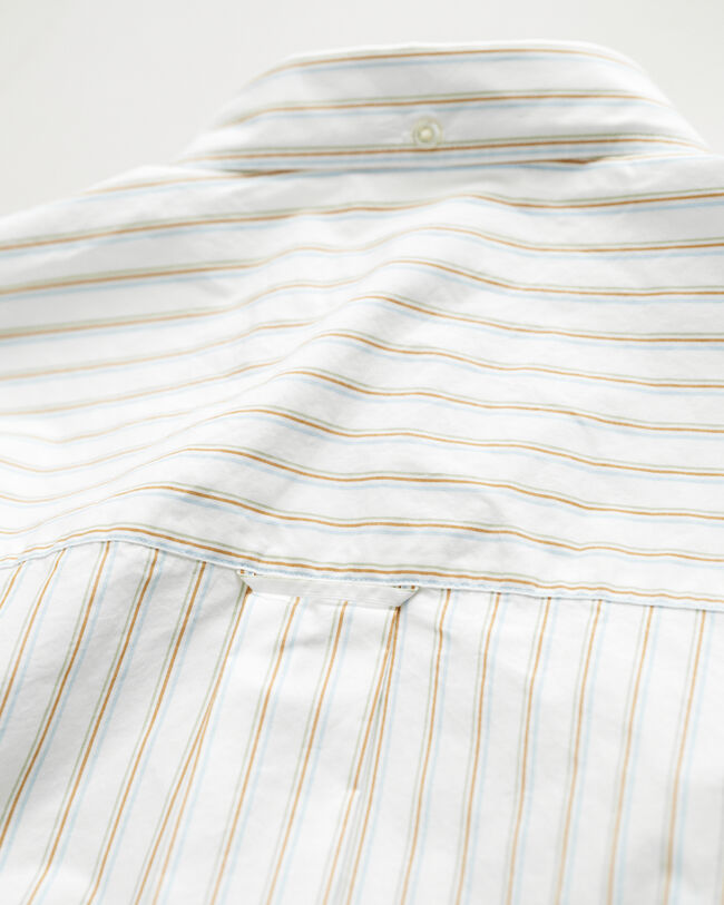 Relaxed Fit Heritage Poplin overhemd met strepen en korte mouwen