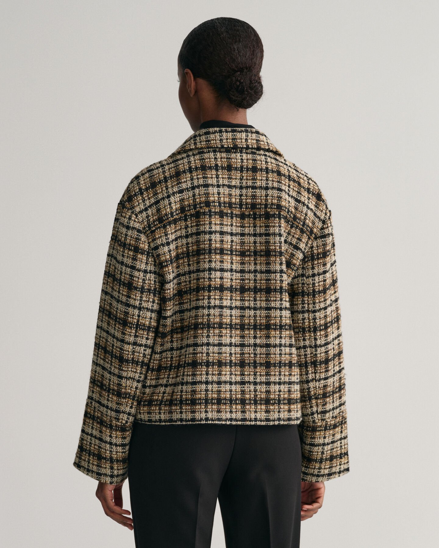 Geruite tweed blazerjack