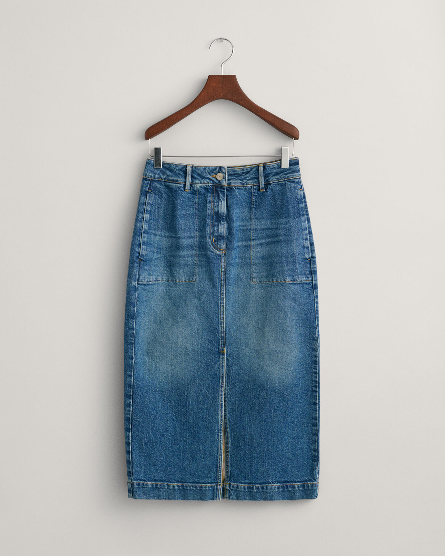 Denim rok met split