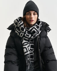 G Patterned wollen sjaal