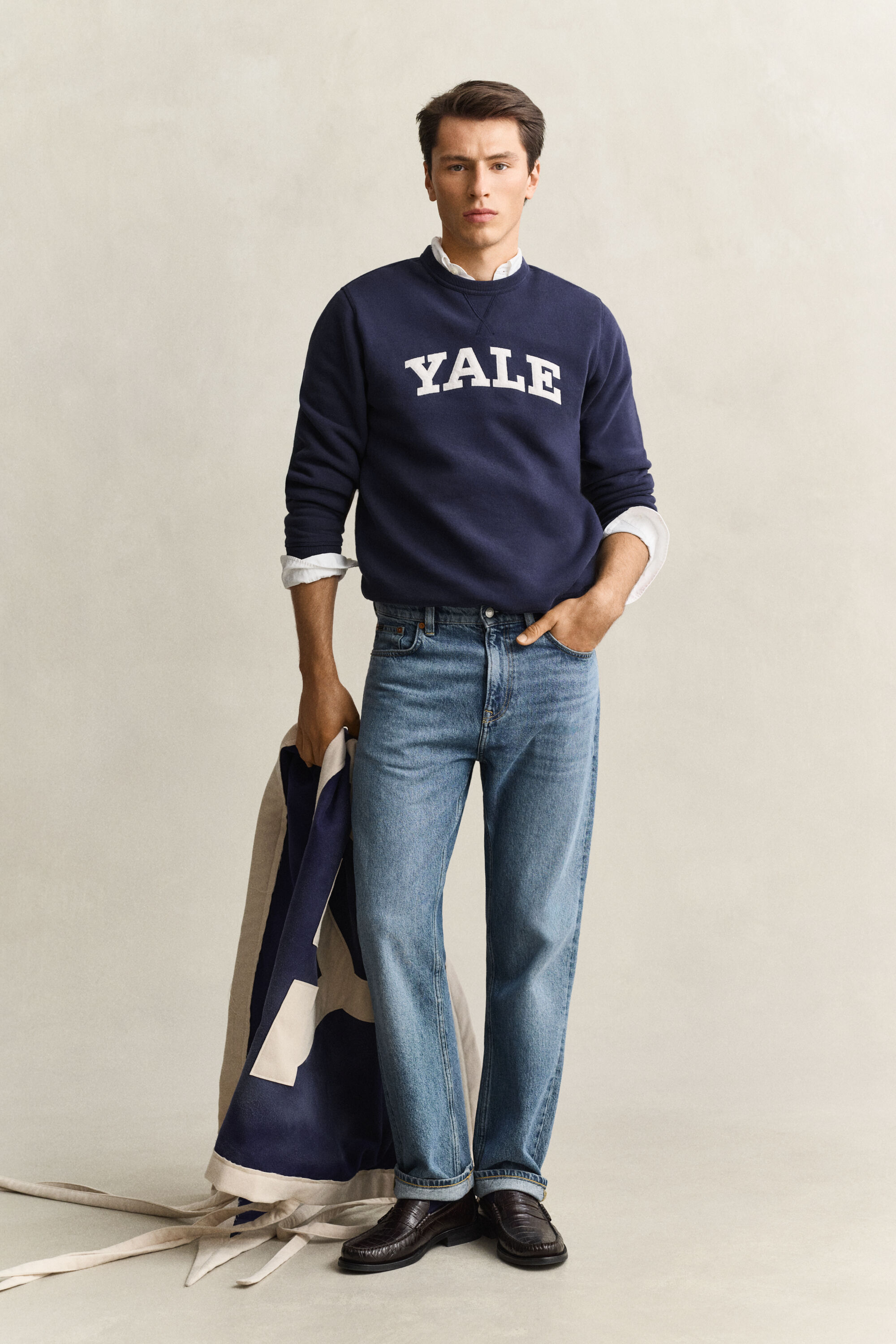 Gant x Yale Sweatshirt met ronde hals