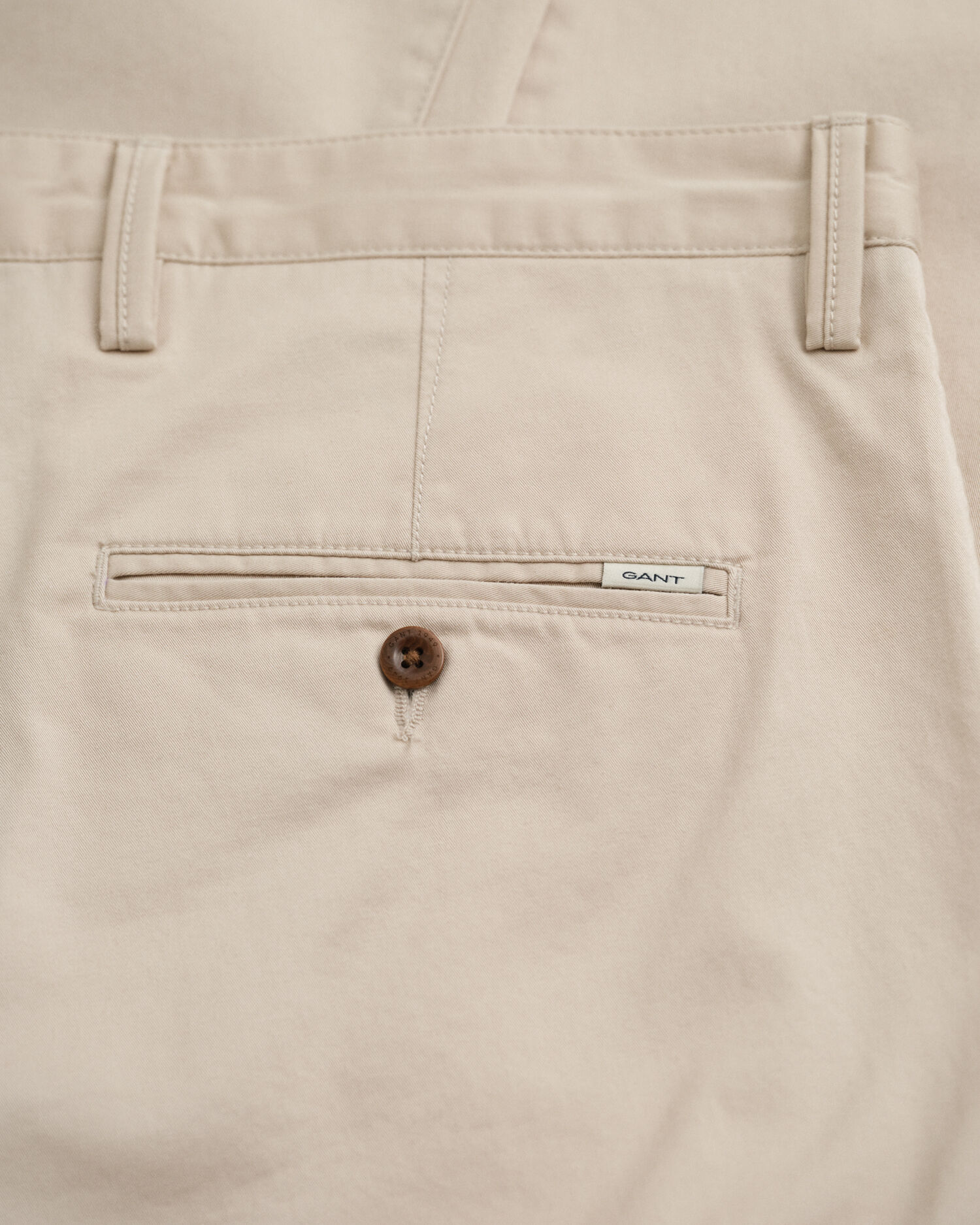 Slim Fit chino van keperstof