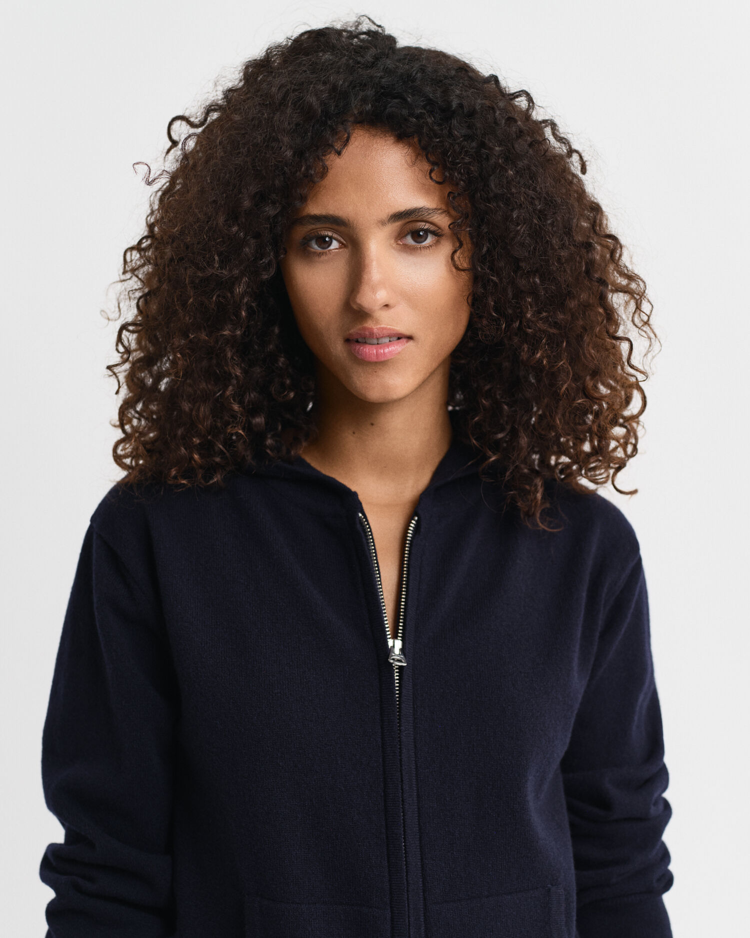 Hoodie met ritssluiting van buitengewoon zachte lamswol