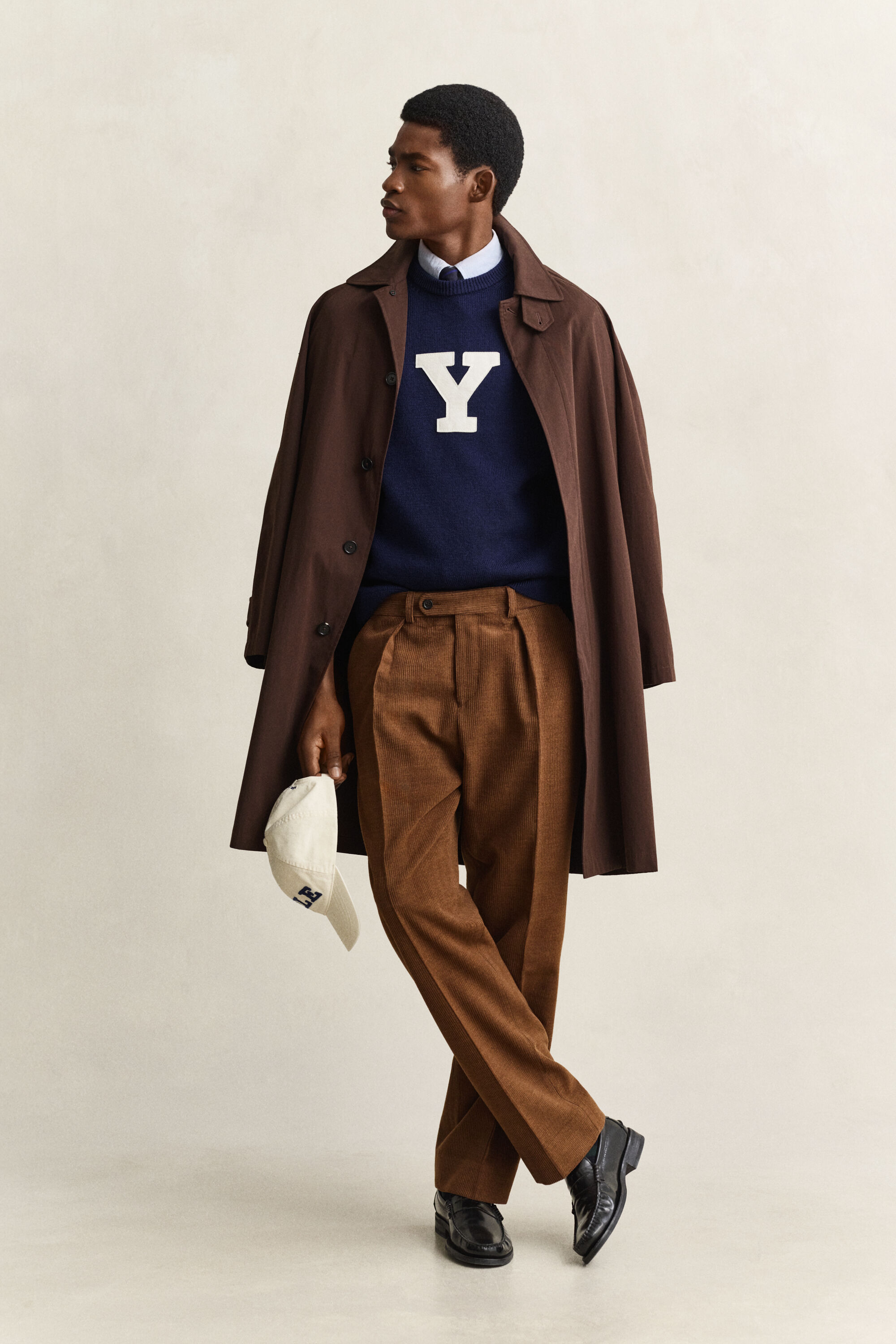 Gant x Yale trui van merinowol