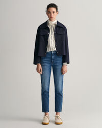 Regular Fit Rope blouse van katoenen voile