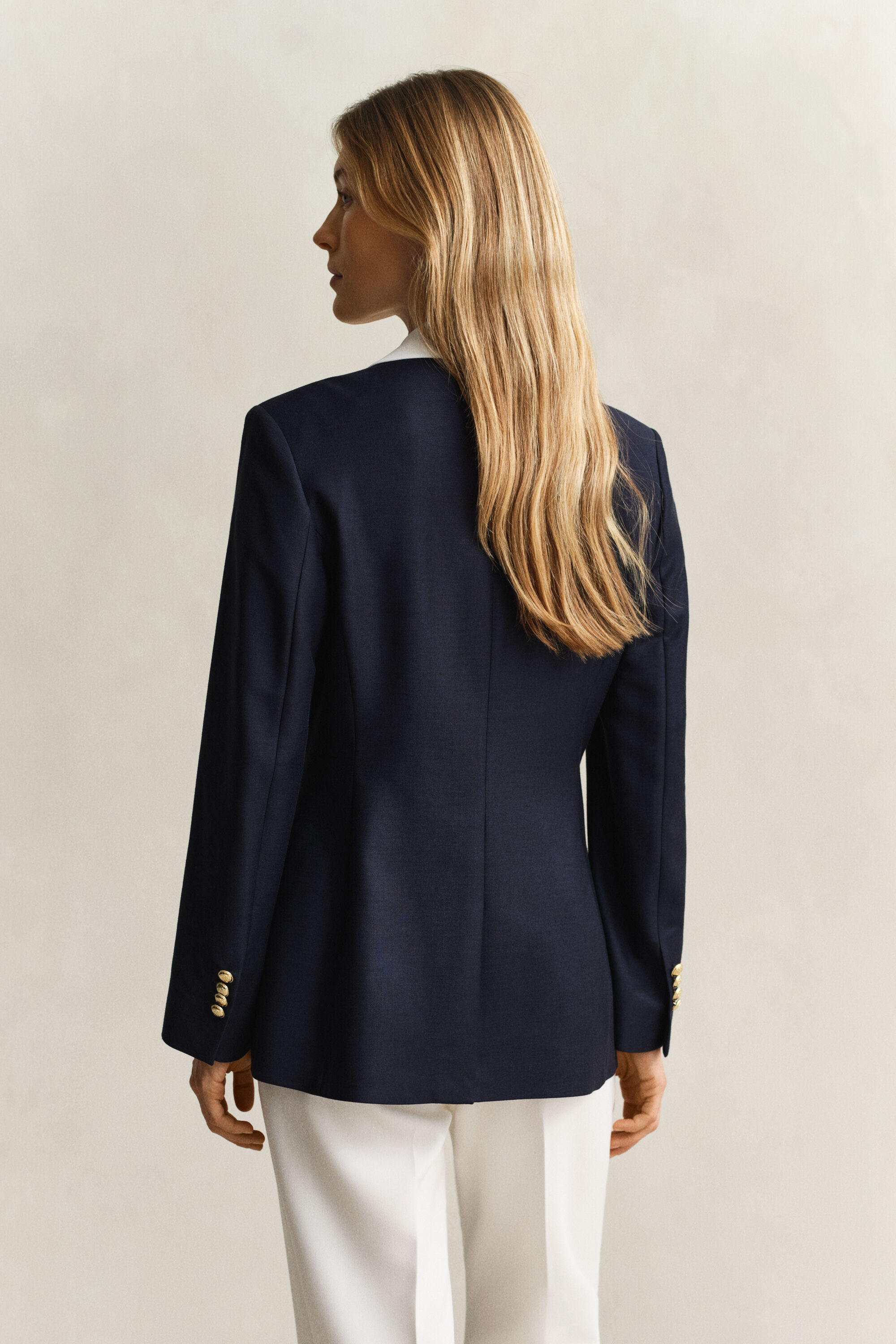 Club blazer met contrast