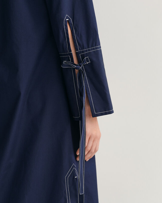 Overhemdjurk met contrasterend stiksel