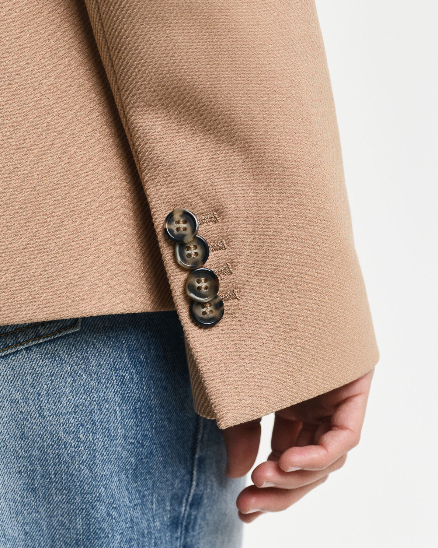 Blazer van keperstof