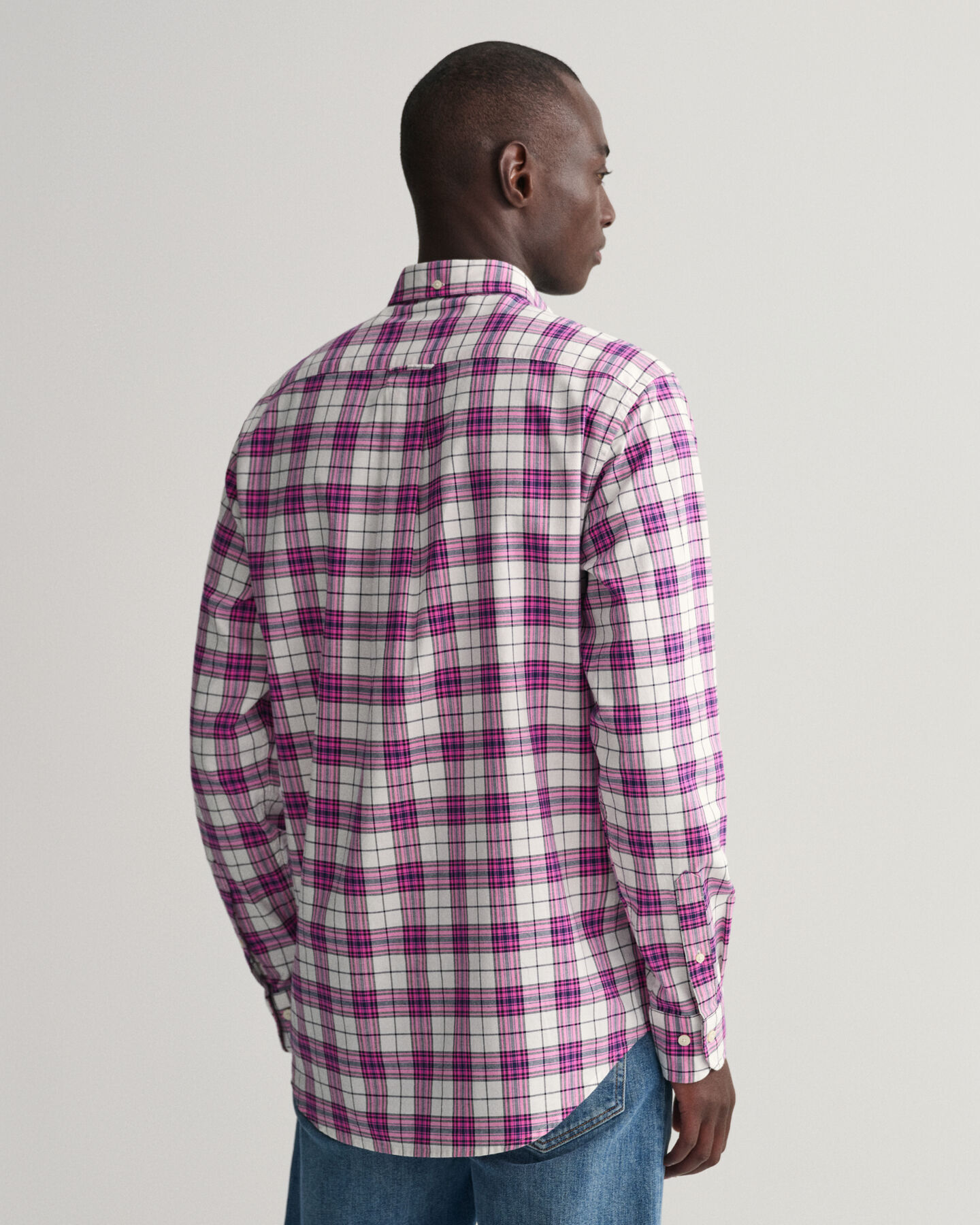 Regular Fit geruit Oxford-overhemd